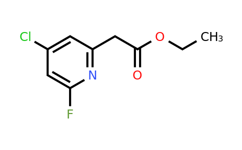 CAS 1393557-28-2 | Ethyl (4-chloro-6-fluoropyridin-2-YL)acetate