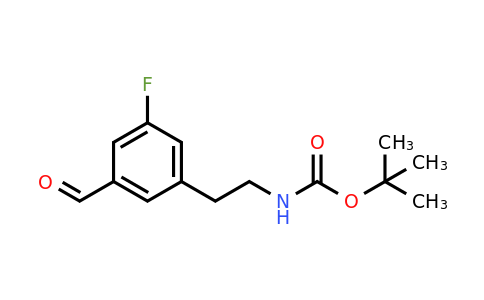 CAS 1393557-39-5 | Tert-butyl 2-(3-fluoro-5-formylphenyl)ethylcarbamate