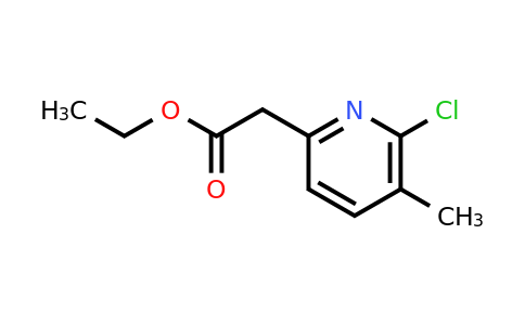CAS 1393557-50-0 | Ethyl (6-chloro-5-methylpyridin-2-YL)acetate
