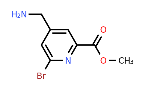 CAS 1393557-58-8 | Methyl 4-(aminomethyl)-6-bromopyridine-2-carboxylate
