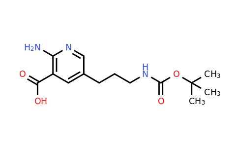 CAS 1393557-73-7 | 2-Amino-5-[3-[(tert-butoxycarbonyl)amino]propyl]nicotinic acid