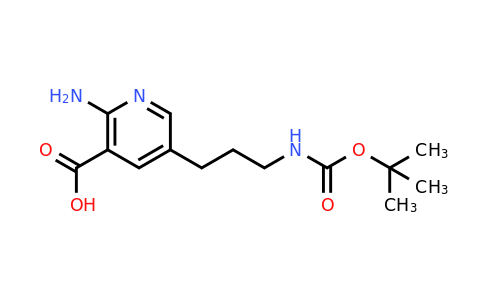 2-Amino-5-[3-[(tert-butoxycarbonyl)amino]propyl]nicotinic acid