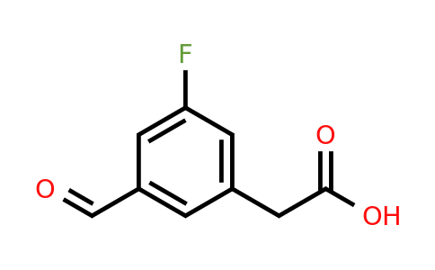 CAS 1393557-77-1 | (3-Fluoro-5-formylphenyl)acetic acid