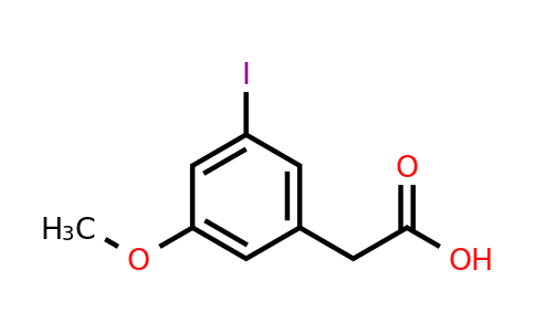 CAS 1393557-84-0 | (3-Iodo-5-methoxyphenyl)acetic acid