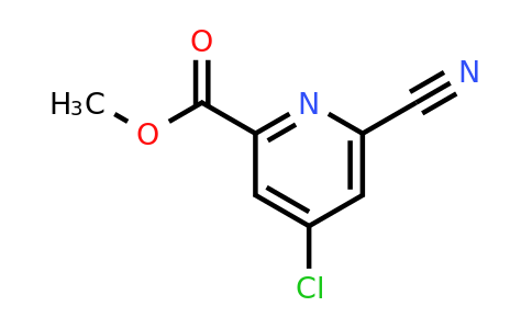 CAS 1393557-88-4 | 4-Chloro-6-cyano-pyridine-2-carboxylic acid methyl ester