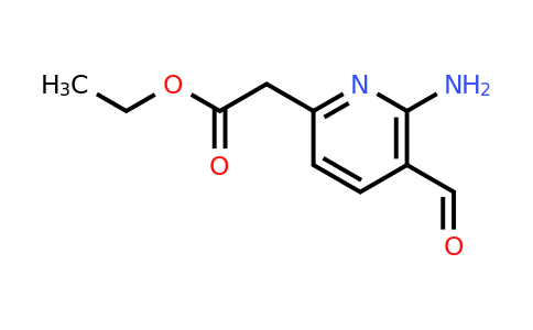 CAS 1393557-97-5 | Ethyl (6-amino-5-formylpyridin-2-YL)acetate