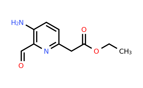 CAS 1393558-03-6 | Ethyl (5-amino-6-formylpyridin-2-YL)acetate