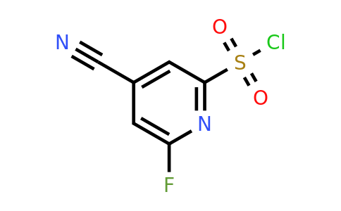 CAS 1393558-06-9 | 4-Cyano-6-fluoropyridine-2-sulfonyl chloride