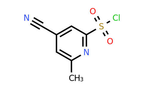4-Cyano-6-methylpyridine-2-sulfonyl chloride
