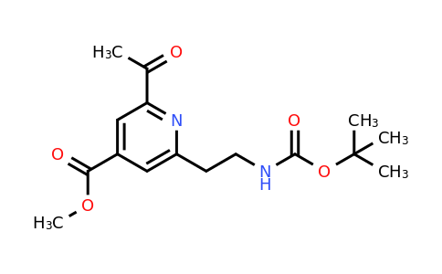 CAS 1393558-75-2 | Methyl 2-acetyl-6-[2-[(tert-butoxycarbonyl)amino]ethyl]isonicotinate
