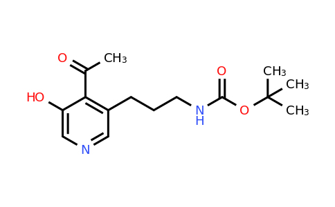 CAS 1393558-80-9 | Tert-butyl 3-(4-acetyl-5-hydroxypyridin-3-YL)propylcarbamate