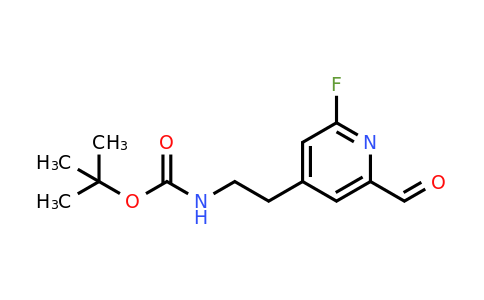 CAS 1393558-87-6 | Tert-butyl 2-(2-fluoro-6-formylpyridin-4-YL)ethylcarbamate