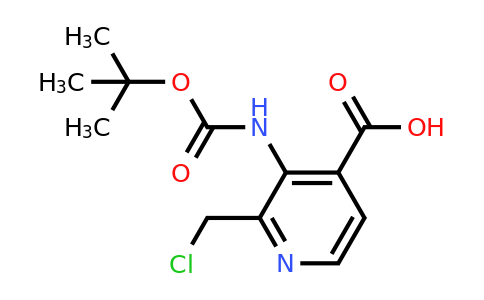 CAS 1393558-89-8 | 3-[(Tert-butoxycarbonyl)amino]-2-(chloromethyl)isonicotinic acid