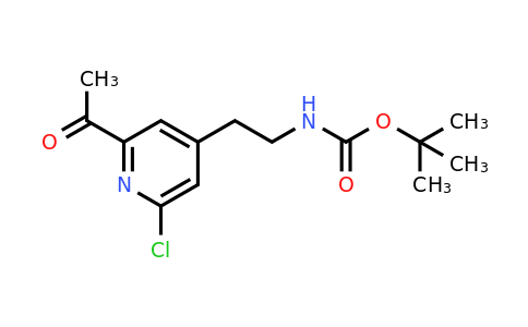 CAS 1393558-98-9 | Tert-butyl 2-(2-acetyl-6-chloropyridin-4-YL)ethylcarbamate