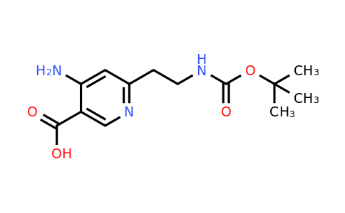 CAS 1393558-99-0 | 4-Amino-6-[2-[(tert-butoxycarbonyl)amino]ethyl]nicotinic acid