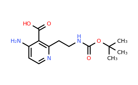 CAS 1393559-05-1 | 4-Amino-2-[2-[(tert-butoxycarbonyl)amino]ethyl]nicotinic acid