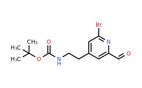 CAS 1393559-09-5 | Tert-butyl 2-(2-bromo-6-formylpyridin-4-YL)ethylcarbamate