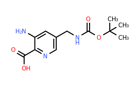 CAS 1393559-23-3 | 3-Amino-5-[[(tert-butoxycarbonyl)amino]methyl]pyridine-2-carboxylic acid
