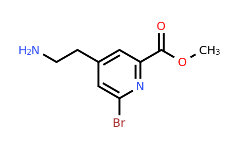 CAS 1393559-24-4 | Methyl 4-(2-aminoethyl)-6-bromopyridine-2-carboxylate