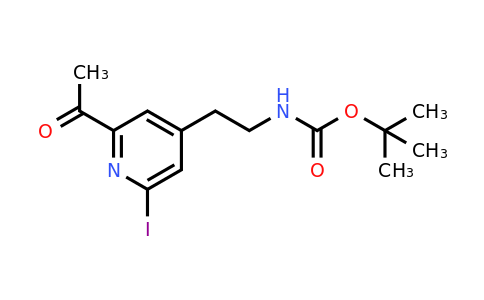 CAS 1393559-35-7 | Tert-butyl 2-(2-acetyl-6-iodopyridin-4-YL)ethylcarbamate