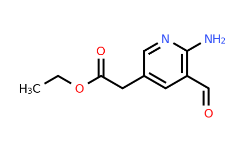 CAS 1393559-69-7 | Ethyl (6-amino-5-formylpyridin-3-YL)acetate