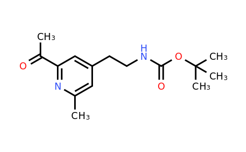 CAS 1393559-73-3 | Tert-butyl 2-(2-acetyl-6-methylpyridin-4-YL)ethylcarbamate