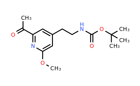 CAS 1393559-96-0 | Tert-butyl 2-(2-acetyl-6-methoxypyridin-4-YL)ethylcarbamate