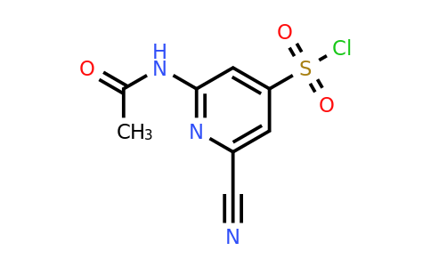 CAS 1393560-33-2 | 2-(Acetylamino)-6-cyanopyridine-4-sulfonyl chloride