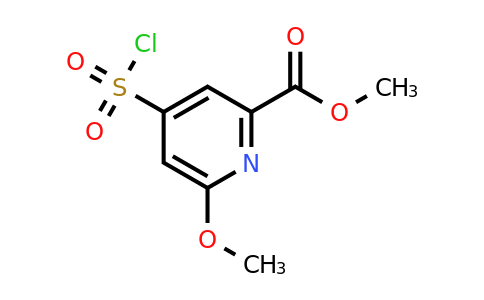 CAS 1393560-70-7 | Methyl 4-(chlorosulfonyl)-6-methoxypyridine-2-carboxylate