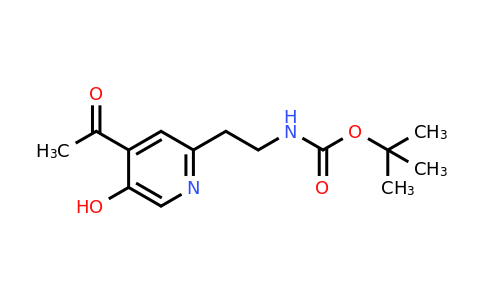 CAS 1393560-80-9 | Tert-butyl 2-(4-acetyl-5-hydroxypyridin-2-YL)ethylcarbamate
