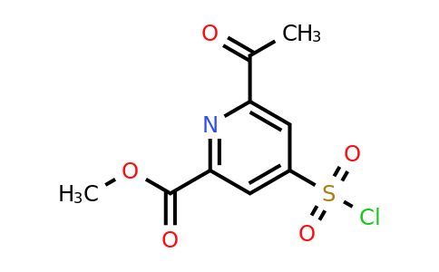 CAS 1393560-90-1 | Methyl 6-acetyl-4-(chlorosulfonyl)pyridine-2-carboxylate