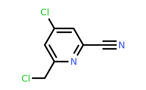 CAS 1393560-94-5 | 4-Chloro-6-(chloromethyl)pyridine-2-carbonitrile