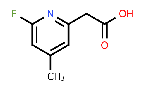 CAS 1393561-14-2 | (6-Fluoro-4-methylpyridin-2-YL)acetic acid