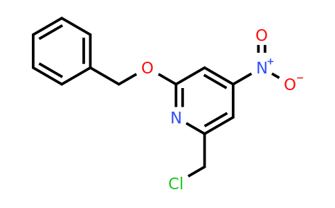 CAS 1393561-18-6 | 2-(Benzyloxy)-6-(chloromethyl)-4-nitropyridine