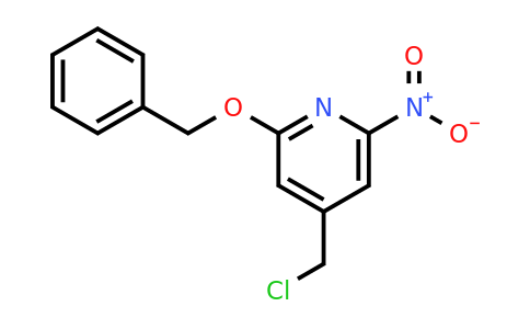 CAS 1393561-81-3 | 2-(Benzyloxy)-4-(chloromethyl)-6-nitropyridine