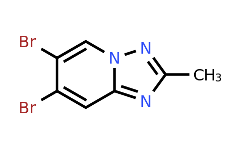 CAS 1393562-07-6 | 6,7-Dibromo-2-methyl[1,2,4]triazolo[1,5-A]pyridine