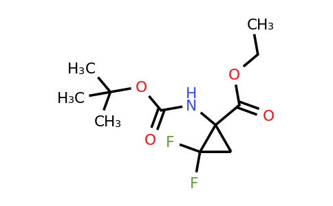 CAS 1393562-15-6 | Ethyl 1-[(tert-butoxycarbonyl)amino]-2,2-difluorocyclopropanecarboxylate