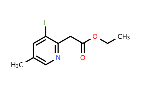 CAS 1393562-24-7 | Ethyl (3-fluoro-5-methylpyridin-2-YL)acetate