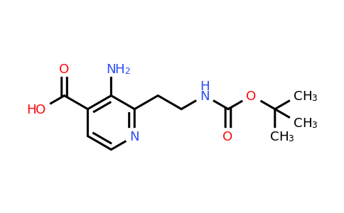 CAS 1393562-54-3 | 3-Amino-2-[2-[(tert-butoxycarbonyl)amino]ethyl]isonicotinic acid