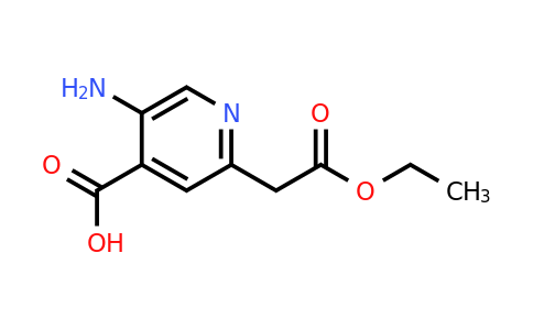 CAS 1393562-65-6 | 5-Amino-2-(2-ethoxy-2-oxoethyl)isonicotinic acid