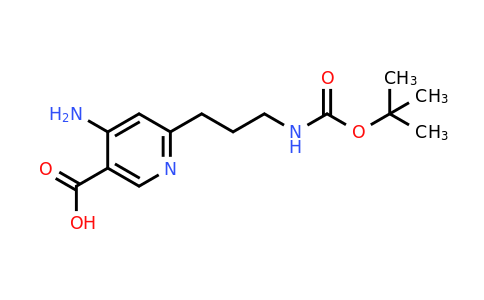 CAS 1393562-68-9 | 4-Amino-6-[3-[(tert-butoxycarbonyl)amino]propyl]nicotinic acid