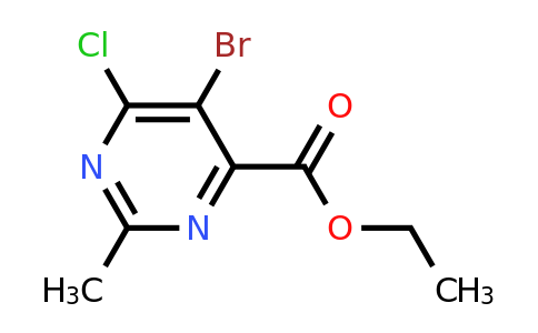 CAS 1393562-93-0 | Ethyl 5-bromo-6-chloro-2-methylpyrimidine-4-carboxylate