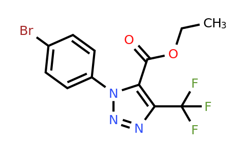 CAS 1393562-98-5 | Ethyl 1-(4-bromophenyl)-4-(trifluoromethyl)-1H-1,2,3-triazole-5-carboxylate