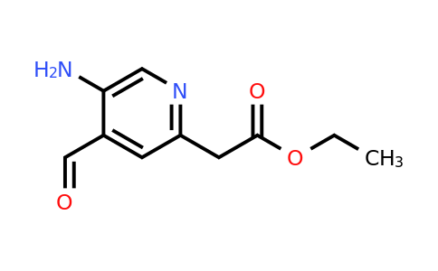 CAS 1393563-07-9 | Ethyl (5-amino-4-formylpyridin-2-YL)acetate