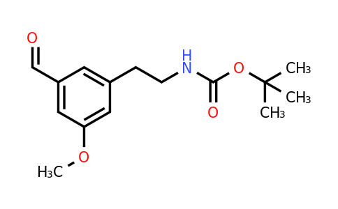 CAS 1393563-27-3 | Tert-butyl 2-(3-formyl-5-methoxyphenyl)ethylcarbamate