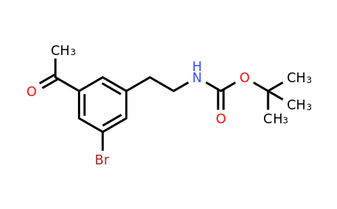 CAS 1393565-79-1 | Tert-butyl 2-(3-acetyl-5-bromophenyl)ethylcarbamate