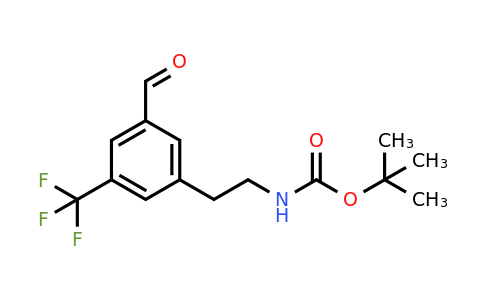 CAS 1393565-81-5 | Tert-butyl 2-[3-formyl-5-(trifluoromethyl)phenyl]ethylcarbamate