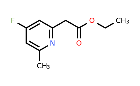 CAS 1393566-02-3 | Ethyl (4-fluoro-6-methylpyridin-2-YL)acetate