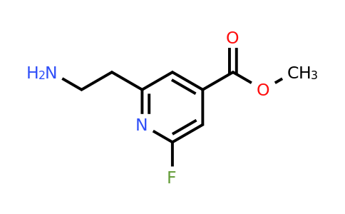 CAS 1393566-34-1 | Methyl 2-(2-aminoethyl)-6-fluoroisonicotinate