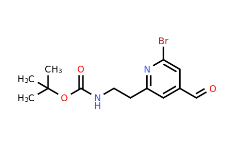CAS 1393566-44-3 | Tert-butyl 2-(6-bromo-4-formylpyridin-2-YL)ethylcarbamate